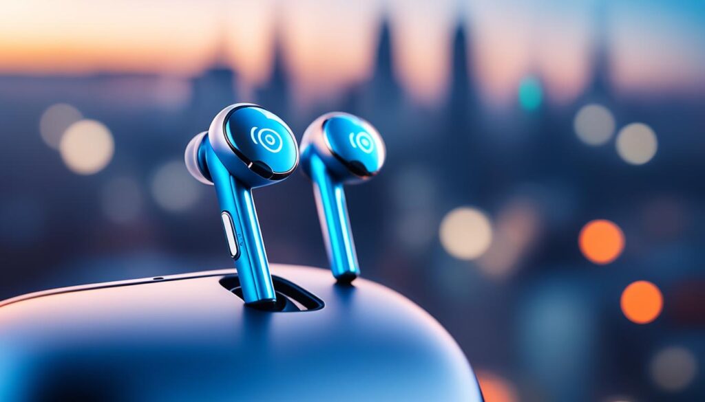 Earbuds nirkabel dengan noise cancelling