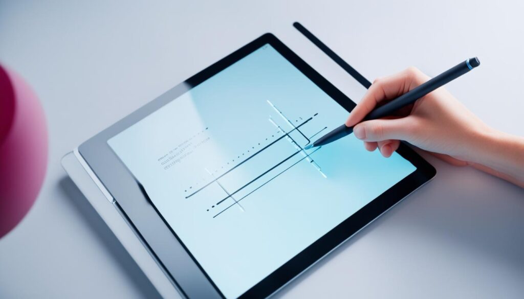Tablet dengan stylus presisi