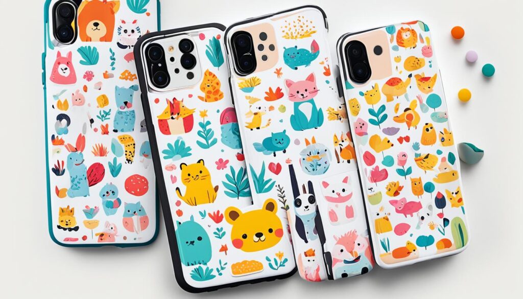 Case handphone dengan motif lucu