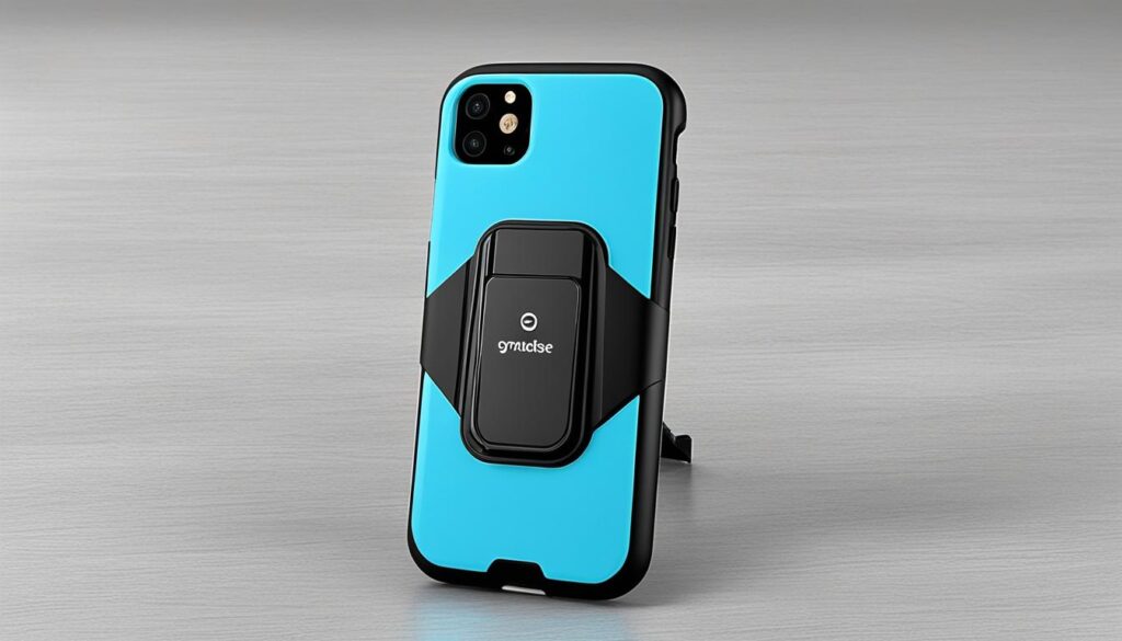 Case handphone dengan stand built-in