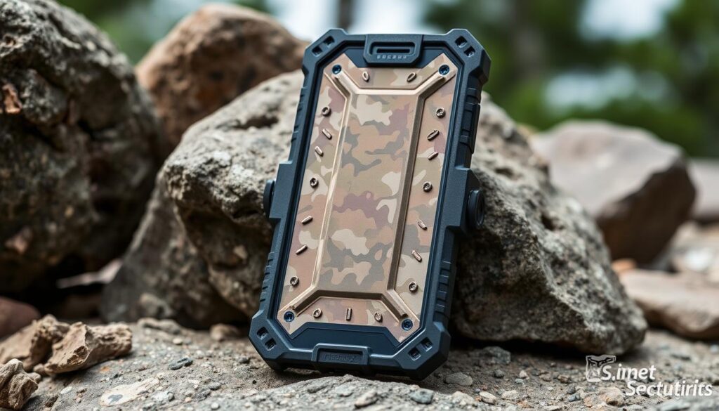 Casing HP dengan perlindungan militer