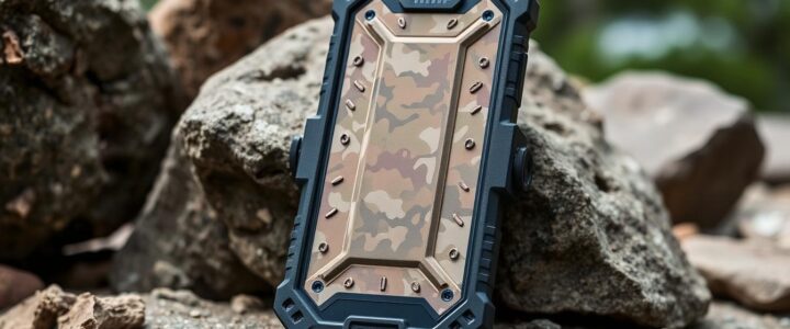 Casing HP dengan perlindungan militer